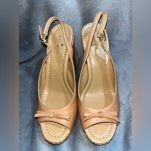Kate Spade Women's Tan Slingback Heels